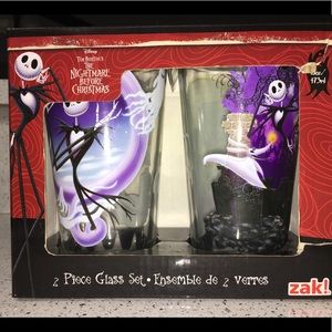 The Nightmare Before Christmas glass set